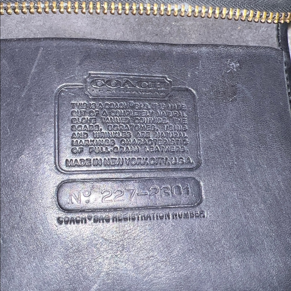 Vintage Coach New York Black Slim Satchel - Picture 11 of 17